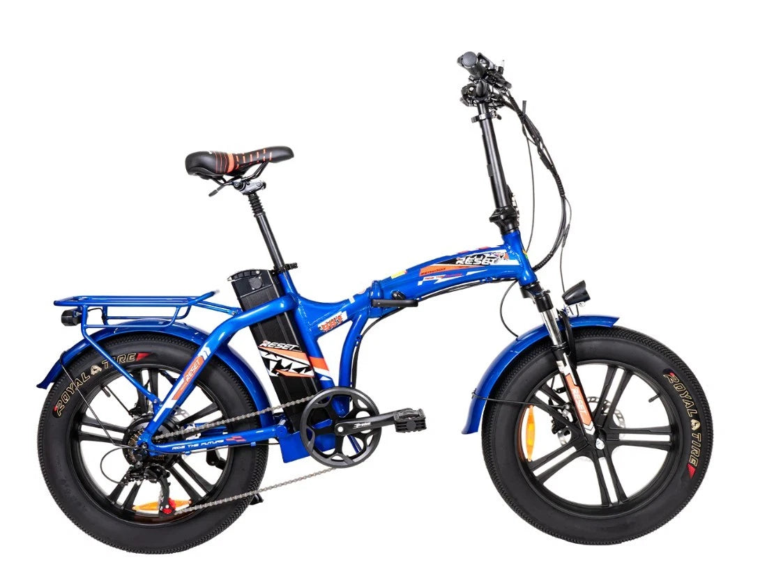 Fat bike elettrica reset 987 blu 48 v 15 ah